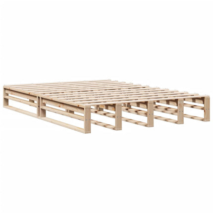 Letto Libreria senza Materasso 140x190 cm in Legno di Pino