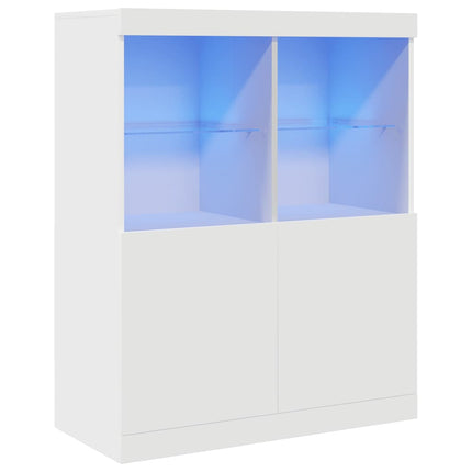 Credenza Bianca 81x37x100 cm in Legno Massello