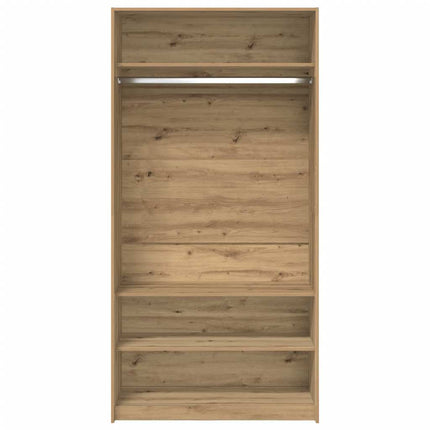 Armadio Rovere Artigianale 100x50x200 cm in Legno Multistrato