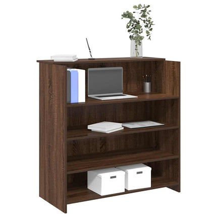 Banco Reception Rovere Marrone 100x50x103,5cm Legno Multistrato
