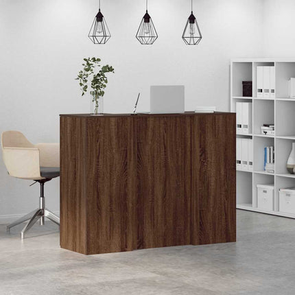 Banco Reception Rovere Marrone 135x50x103,5cm Legno Multistrato
