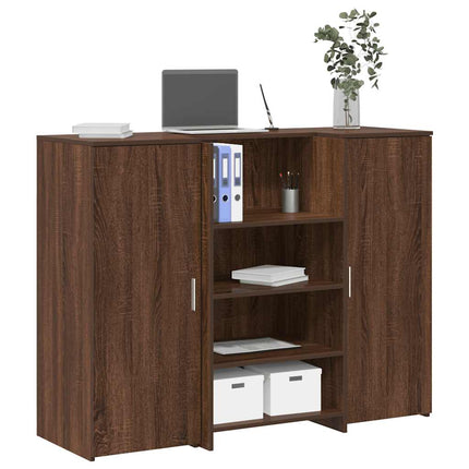 Banco Reception Rovere Marrone 135x50x103,5cm Legno Multistrato