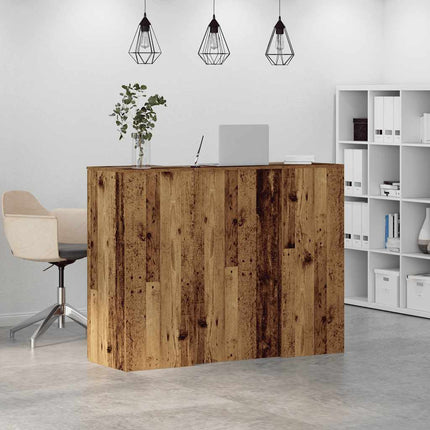 Banco Reception Legno Vecchio 135x50x103,5 cm Legno Multistrato