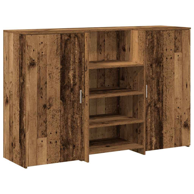 Banco Reception Legno Antico 155x50x103,5 cm Legno Multistrato