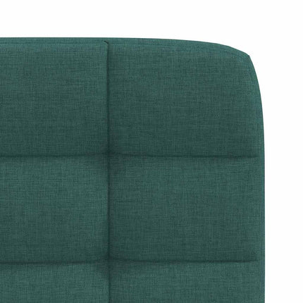 Sedie da Pranzo 2 pz Verde Scuro in Tessuto