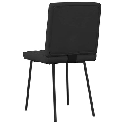 Sedie da Pranzo 2 pz Nere in Similpelle