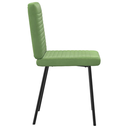 Sedie da Pranzo 2 pz Verde Chiaro in Velluto