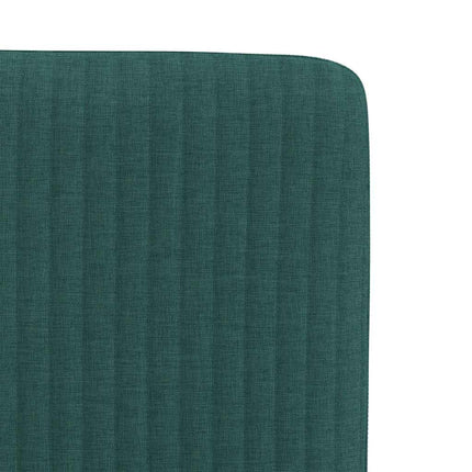 Sedie da Pranzo 2 pz Verde Scuro in Tessuto