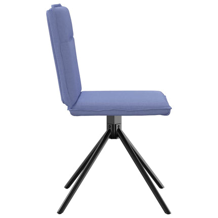Sedie da Pranzo 2 pz Blu Jeans in Tessuto