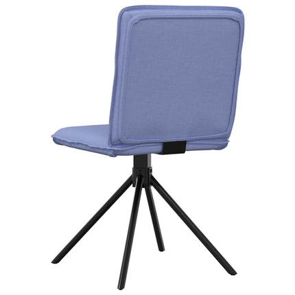 Sedie da Pranzo 2 pz Blu Jeans in Tessuto
