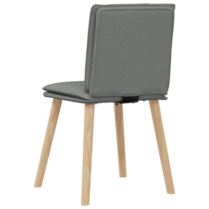Sedie da Pranzo 2 pz Grigio Scuro in Tessuto