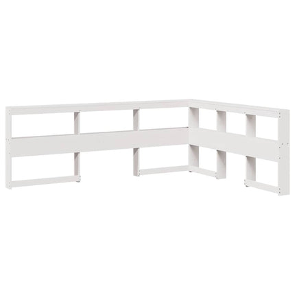Testiera Libreria a L 160 cm in Legno Massello di Pino