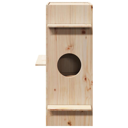 Cuccia per Gatti 43x43x90 cm in Legno Massello di Pino