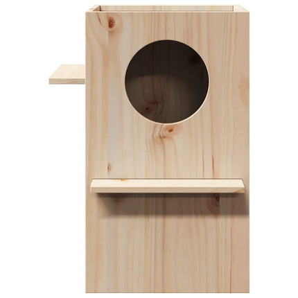 Cuccia per Gatti 43x43x60 cm in Legno Massello di Pino