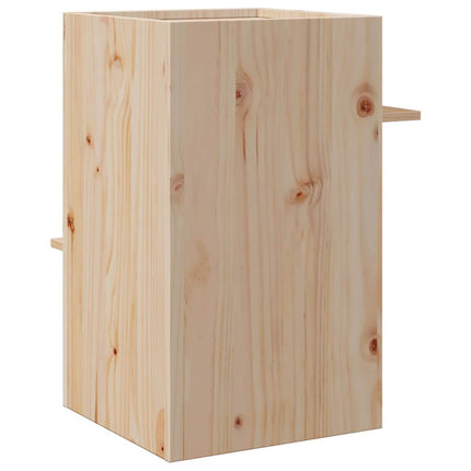 Cuccia per Gatti 43x43x60 cm in Legno Massello di Pino