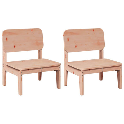 Sedie da Giardino 2pz 60x52,5x72 cm Legno Massello di Douglas