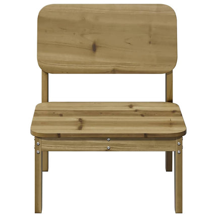 Sedie da Giardino 2 pz 60x52,5x72cm in Legno di Pino Impregnato
