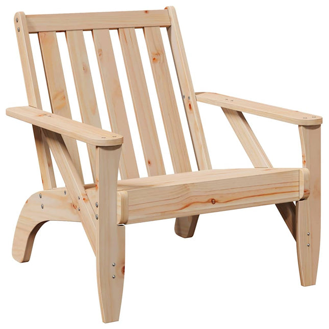 Sedia Adirondack da Giardino 75x77x77 cm Legno Massello di Pino