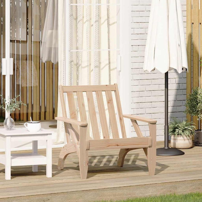 Sedia Adirondack da Giardino 75x77x77 cm Legno Massello di Pino
