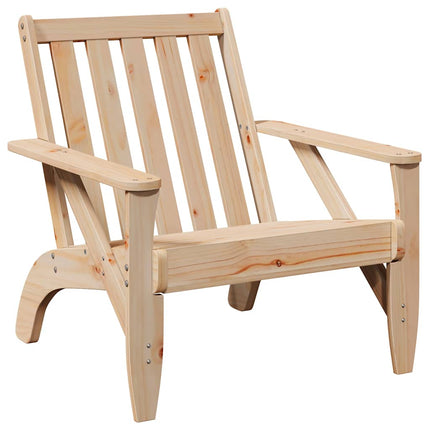 Sedie Adirondack da Giardino 2 pz in Legno Massello di Pino