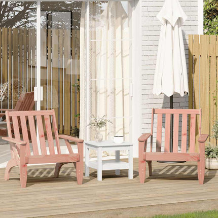Sedie Adirondack da Giardino 2 pz in Legno Massello Douglas