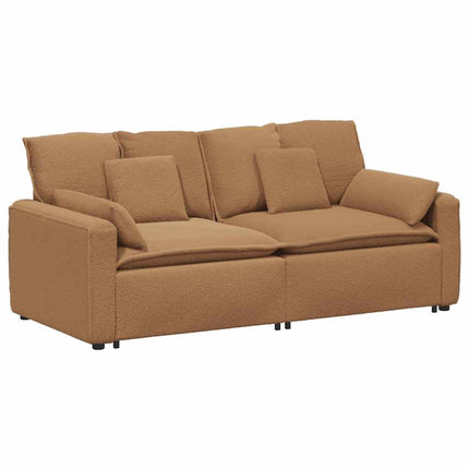 Divano Modulare con Cuscini Beige