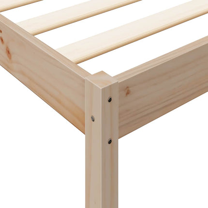 Letto Libreria senza Materasso 140x200 cm in Legno di Pino