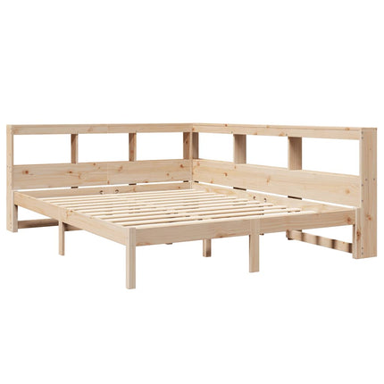 Letto Libreria senza Materasso 135x190 cm in Legno di Pino