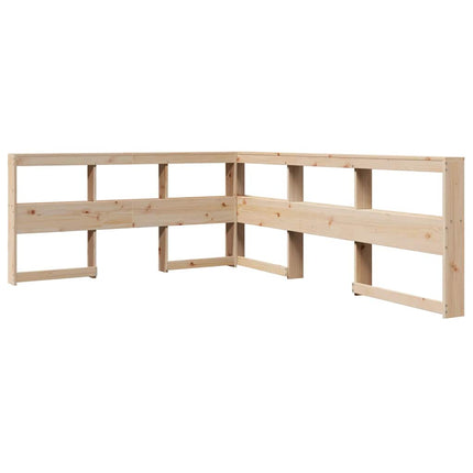 Letto Libreria senza Materasso 135x190 cm in Legno di Pino