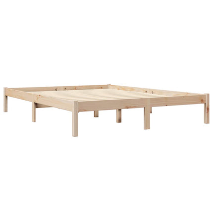 Letto Libreria senza Materasso 135x190 cm in Legno di Pino