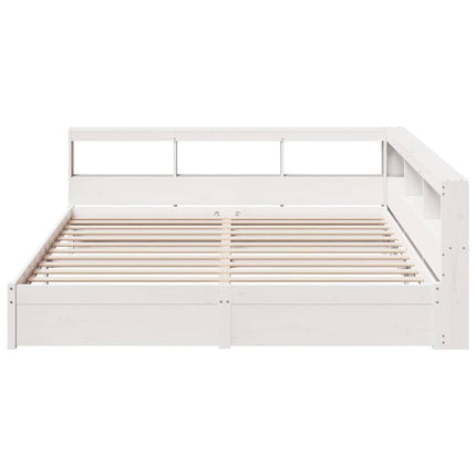 Letto Libreria senza Materasso 160x200 cm in Legno di Pino