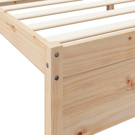 Letto Libreria senza Materasso 100x200 cm in Legno di Pino