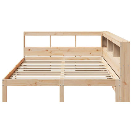 Letto Libreria senza Materasso 140x200 cm in Legno di Pino