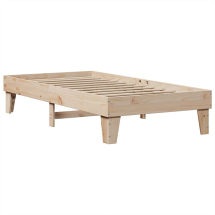 Letto Libreria senza Materasso 100x200 cm in Legno di Pino