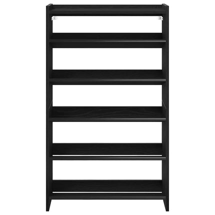 Scarpiera Nera 60x25x100 cm in Truciolato