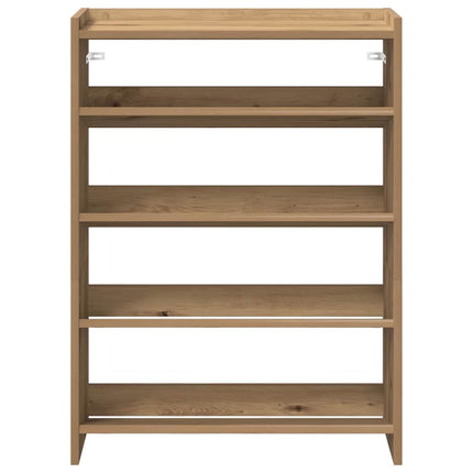 Scarpiera Rovere Artigianale 60x25x81 cm in Legno Multistrato