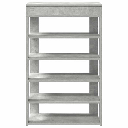 Scarpiera Grigio Cemento 60x30x98 cm in Legno Multistrato