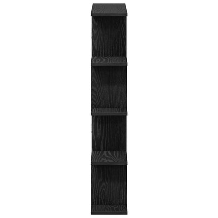 Mensola a Cubo da Parete 12 Scomparti Nero in Truciolato