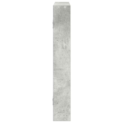Scaffale a Muro Grigio Cemento 43x9x60 cm in Truciolato