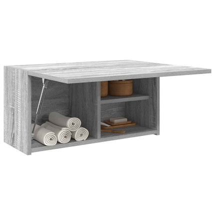 Armadietto Bagno Grigio Sonoma 60x25x30 cm in Legno Multistrato