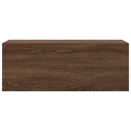 Armadietto Bagno Rovere Marrone 80x25x30cm in Legno Multistrato
