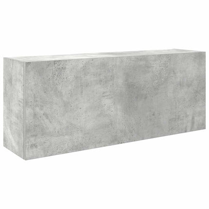 Armadietto da Bagno Grigio Cemento 100x25x40 cm in Truciolato