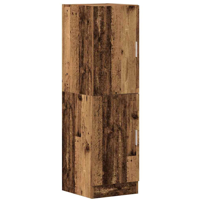 Armadietto Cucina Legno Antico 38x41,5x131,5 cm in Legno