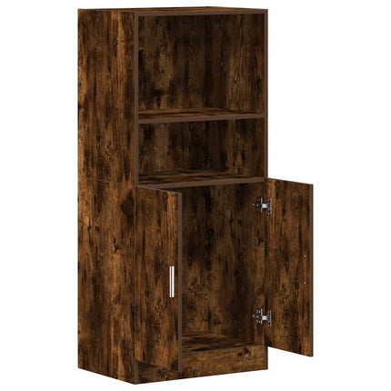 Armadietto Cucina Rovere Fumo 57x41,5x131,5 cm in Truciolato