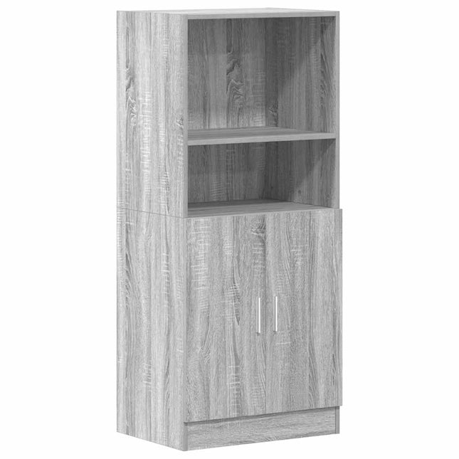 Armadietto Cucina Grigio Sonoma 57x41,5x131,5 cm in Truciolato