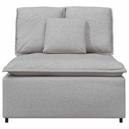 Modulo Centrale Divano Modulare con Cuscini Grigio Nuvola 100cm