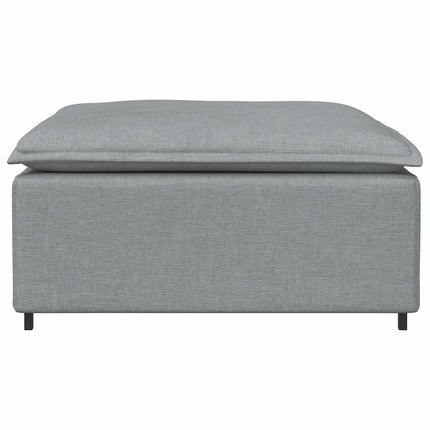 Modulo Poggiapiedi Divano Modulare Grigio Chiaro 100x100x48 cm
