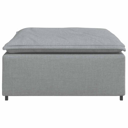 Modulo Poggiapiedi Divano Modulare Grigio Chiaro 100x100x48 cm