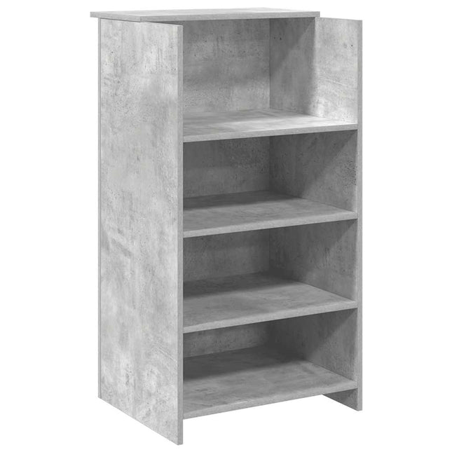 Banco Reception Grigio Cemento 55x50x103,5 cm Legno Multistrato