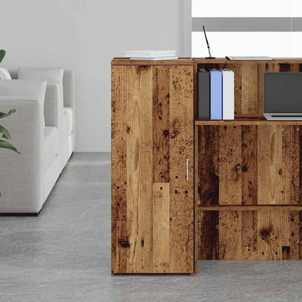 Mobile Portaoggetti Legno Antico 40x45x103,5 cm in Truciolato
